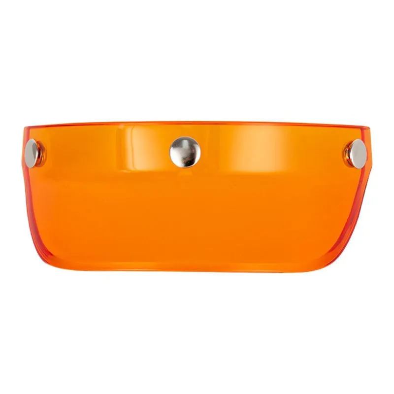 Capacete Visor Peak 3 Snap Sun Shade Protector Para Retro