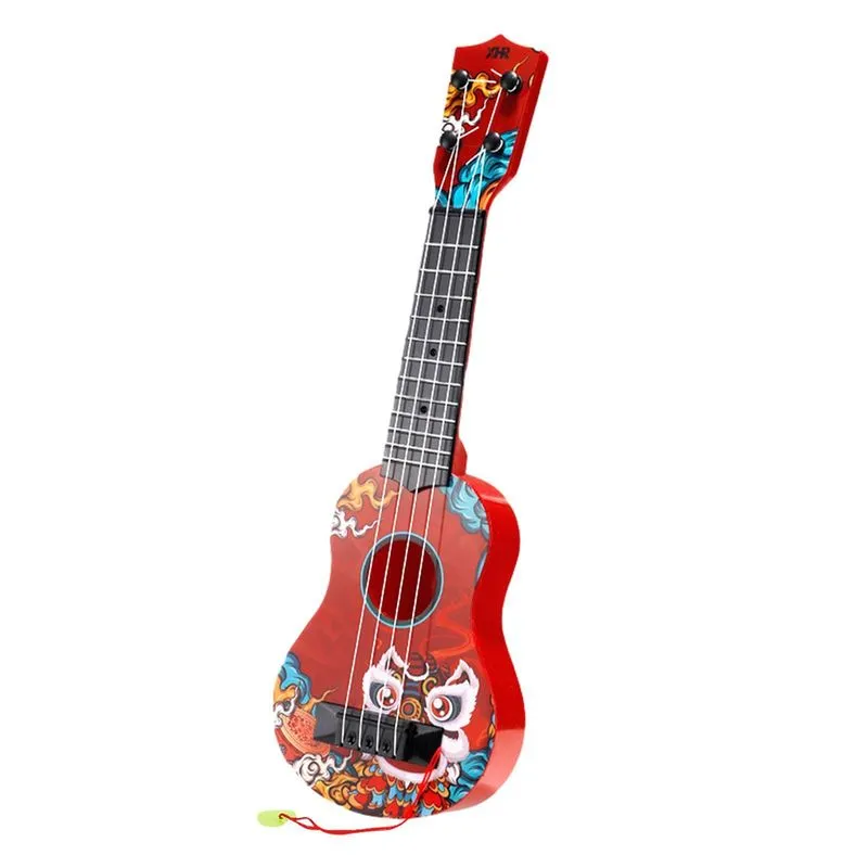 Musical De Ukulele De Brinquedo Infantil Com Palhetas Para Meninos E Meninas Na Pré-escola