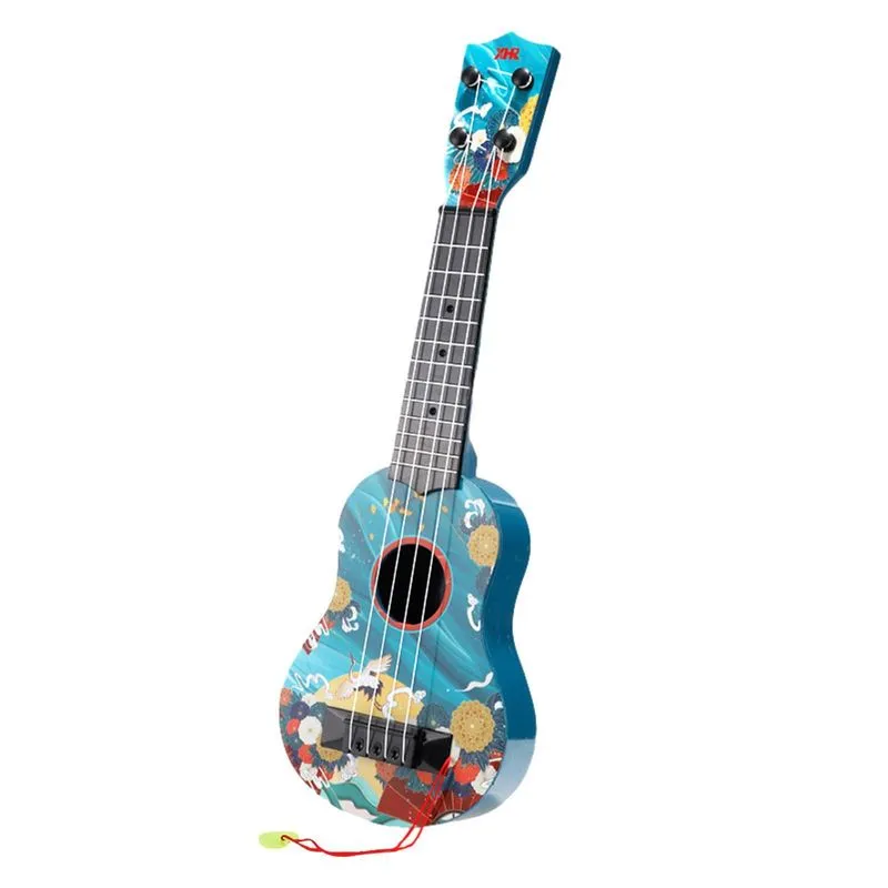Musical De Ukulele De Brinquedo Infantil Com Palhetas Para Meninos E Meninas Na Pré-escola