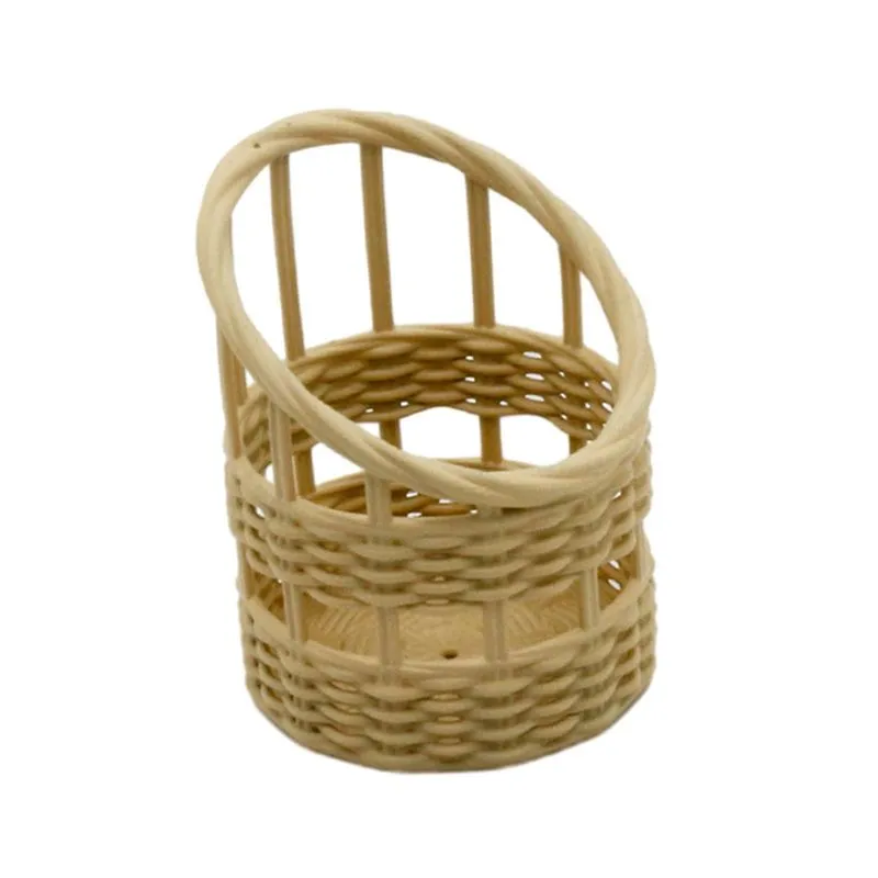 Cesta De Doces Para Casa De Bonecas 1/6 1/8 Cesta De Tecido Em Miniatura Para