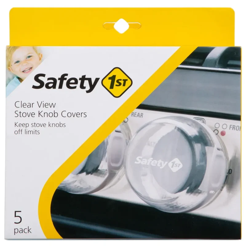 Child Proof Clear View Stove Knob Covers (Set of 5) Open Box