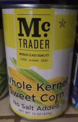 Whole kernel sweet corn no salt added