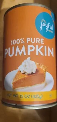 100 pure pumpkin