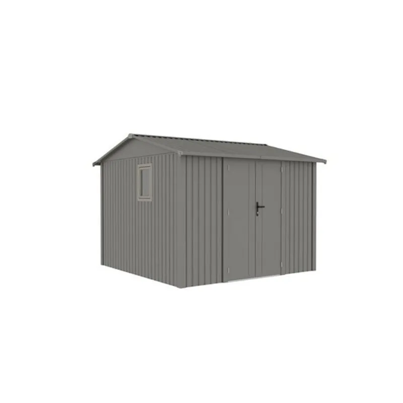 Gazebo Penguin Willow Heavy-Duty Metal Shed 9.7 x 10-ft - Slate