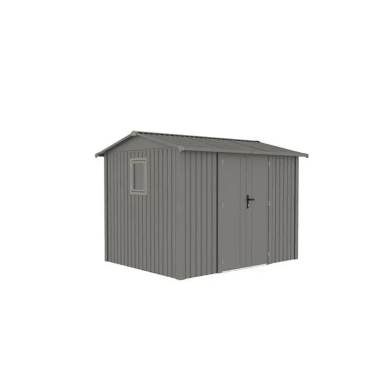 Gazebo Penguin Willow Heavy-Duty Metal Shed 9.7 x 7.9-ft - Slate