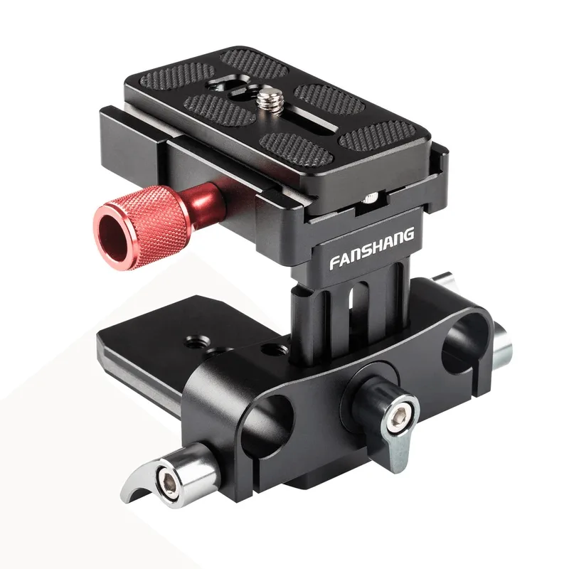 Suporte Plate de Liberação Rápida FT-31 Quick Release e Braçadeira Rod Clamp Haste 15mm