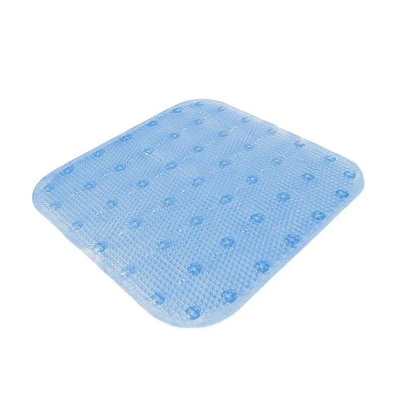 Tapete Para Box Banheiro Azul Caribe 43x45 Cm