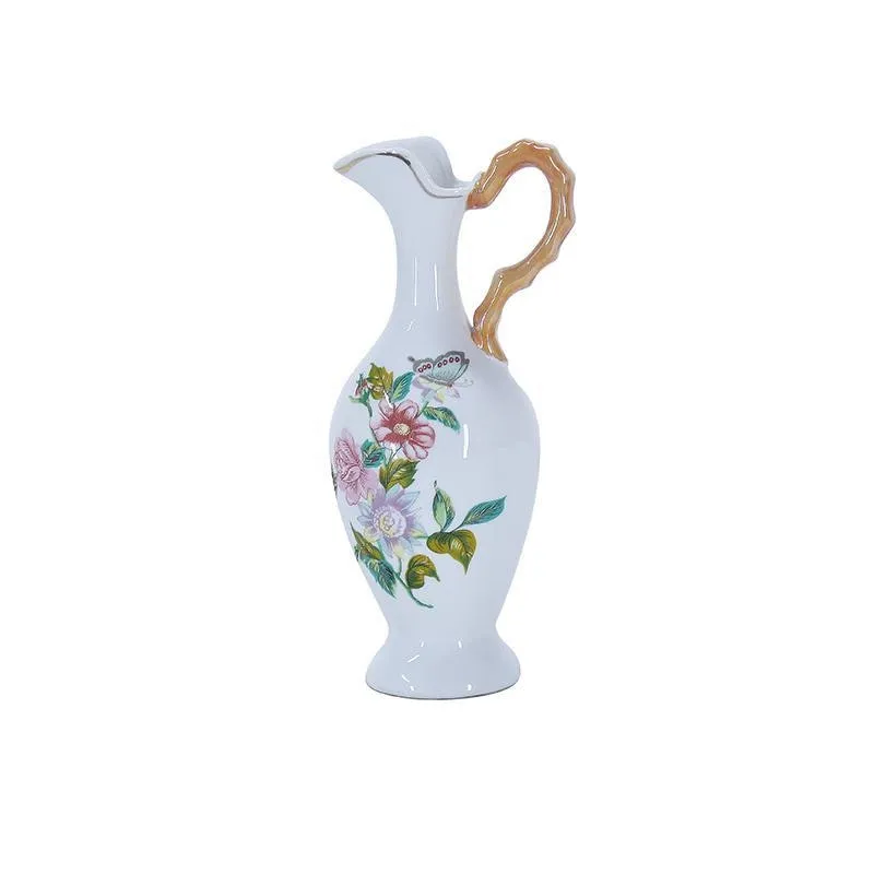 Vaso De Porcelana Flores