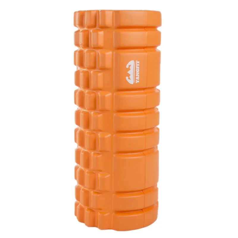 Rolo de Massagem Liberação Miofascial Foam Roller Yangfit UNICO / Laranja
