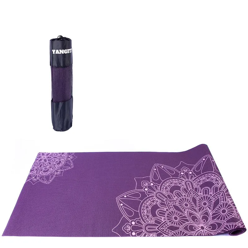 Tapete Yoga Mat Pilates Pvc Ecológico 5mm Mandala Yangfit
