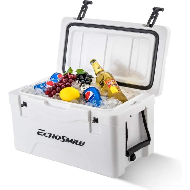 Cooler Caixa Termica Portatil 40 Litros Com Porta Copos, Echosmile Lcl101w38, Branco