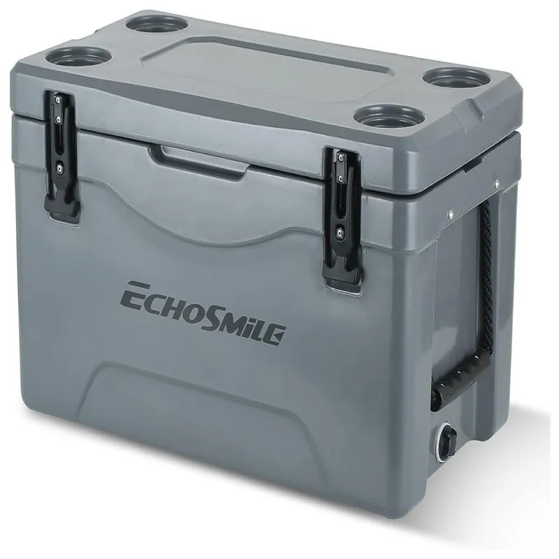 Cooler Caixa Termica Portatil 35 Litros Com Porta Copos, Echosmile, Azul Claro
