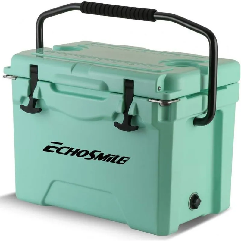 Cooler Caixa Termica Portatil 25 Litros Com Porta Copos, Echosmile Lcl024grh, Cinza