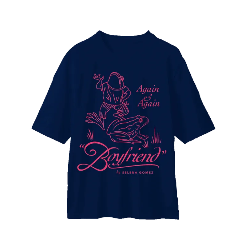 Camiseta Selena Gomez - Again and Again Frog - Dark Blue P | Azul