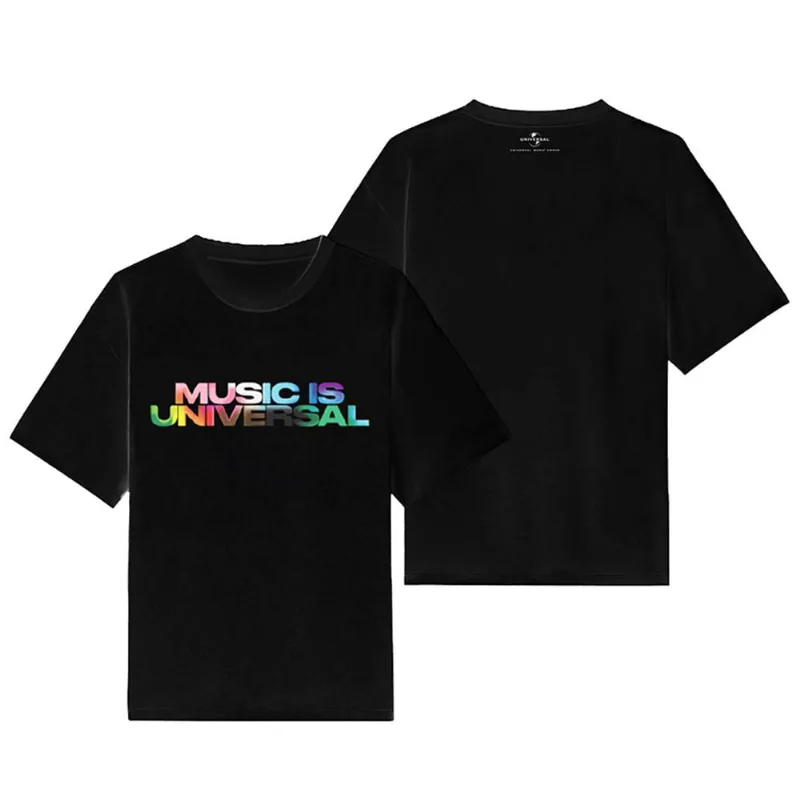 Camiseta Vários Artistas - Music Is Universal (Preta) P | Preta