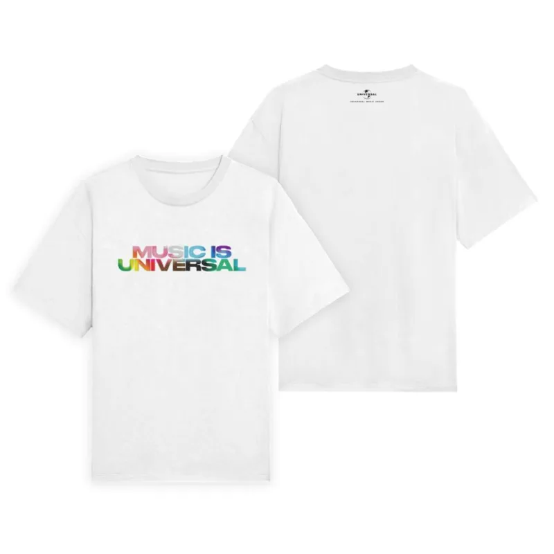 Camiseta Vários Artistas - Music Is Universal (Branca) GG | Branca