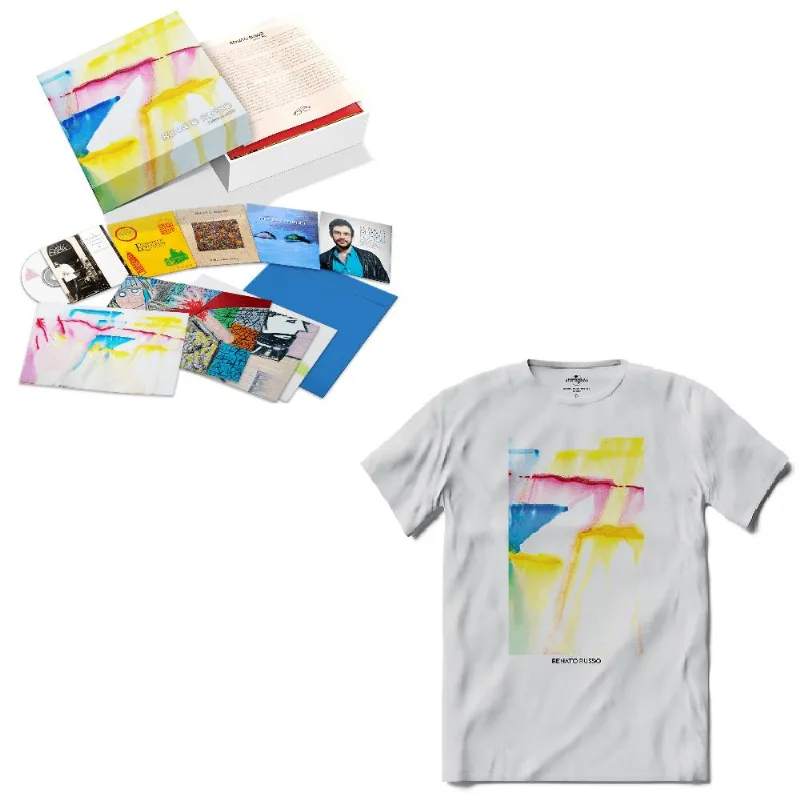 Kit Renato Russo - Box Obra & Arte (5 CDs) + Camiseta Arte (Branca) Branco M
