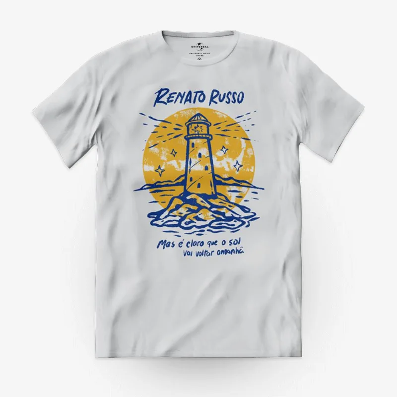 Camiseta Renato Russo - Sol & Farol G | Branca