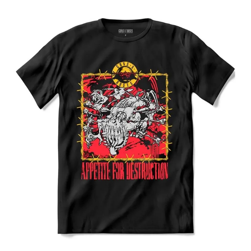 Camiseta Guns N' Roses - Appetite for Destruction Brown Tee P | Preta