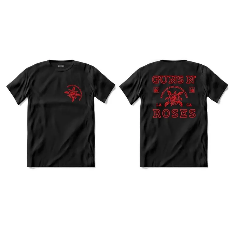 Camiseta Guns N' Roses - Appetite for Destruction Outline Crew P | Preta