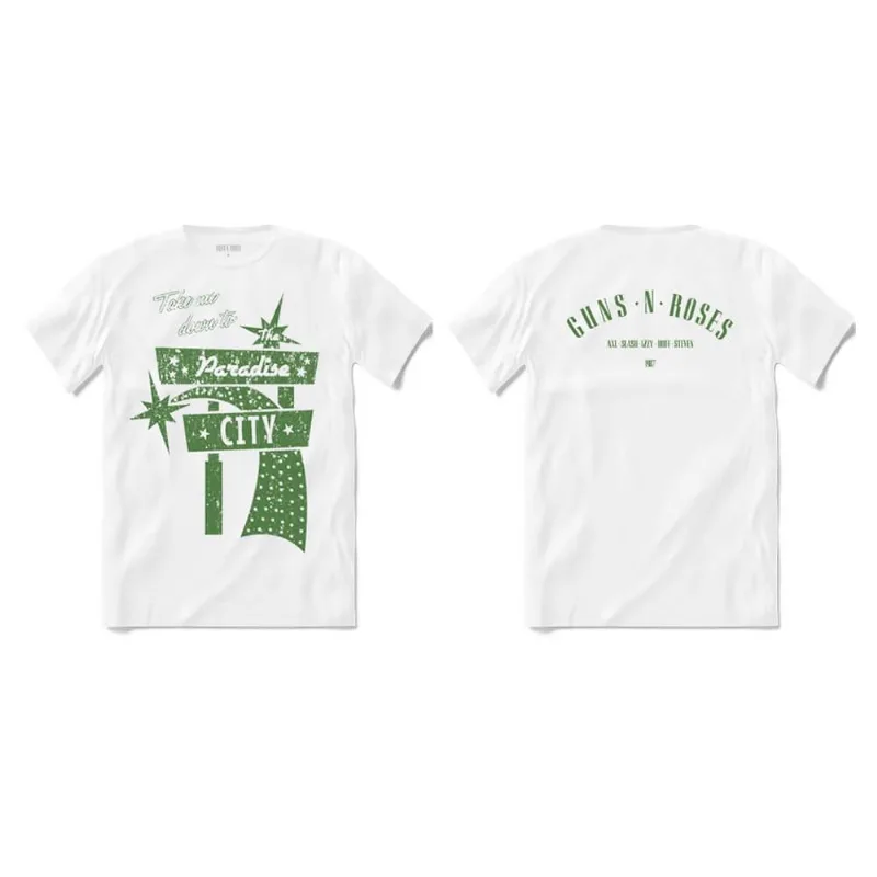 Camiseta Guns N' Roses - Paradise City Crew P | Branca