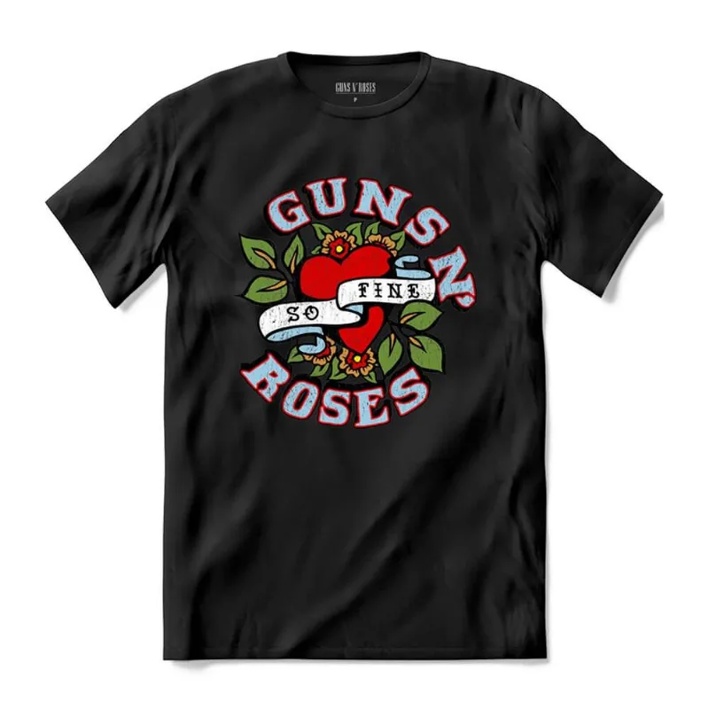 Camiseta Guns N Roses - So Fine Crest Tee P | Preta