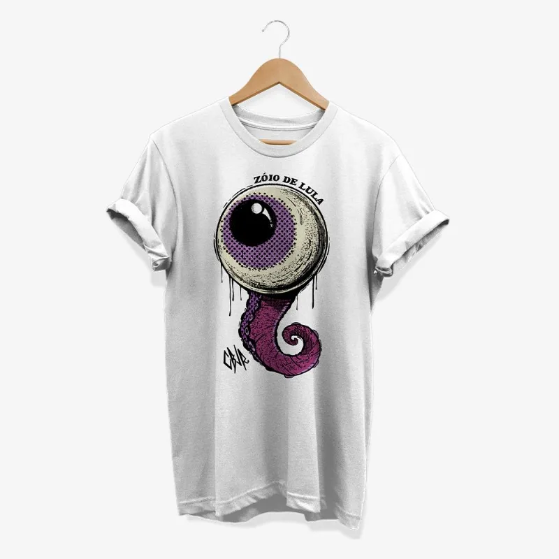 Camiseta Charlie Brown Jr. - Zóio de Lula - Branca P | Branca
