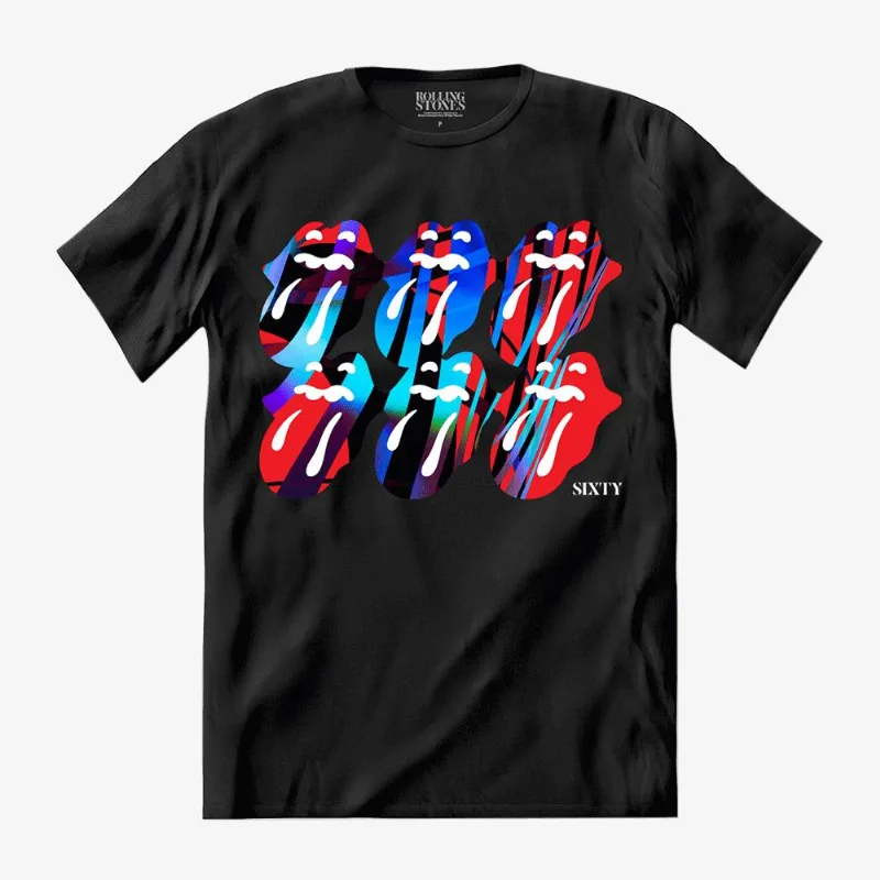 Camiseta The Rolling Stones - SIXTY Squiggle P | Preta