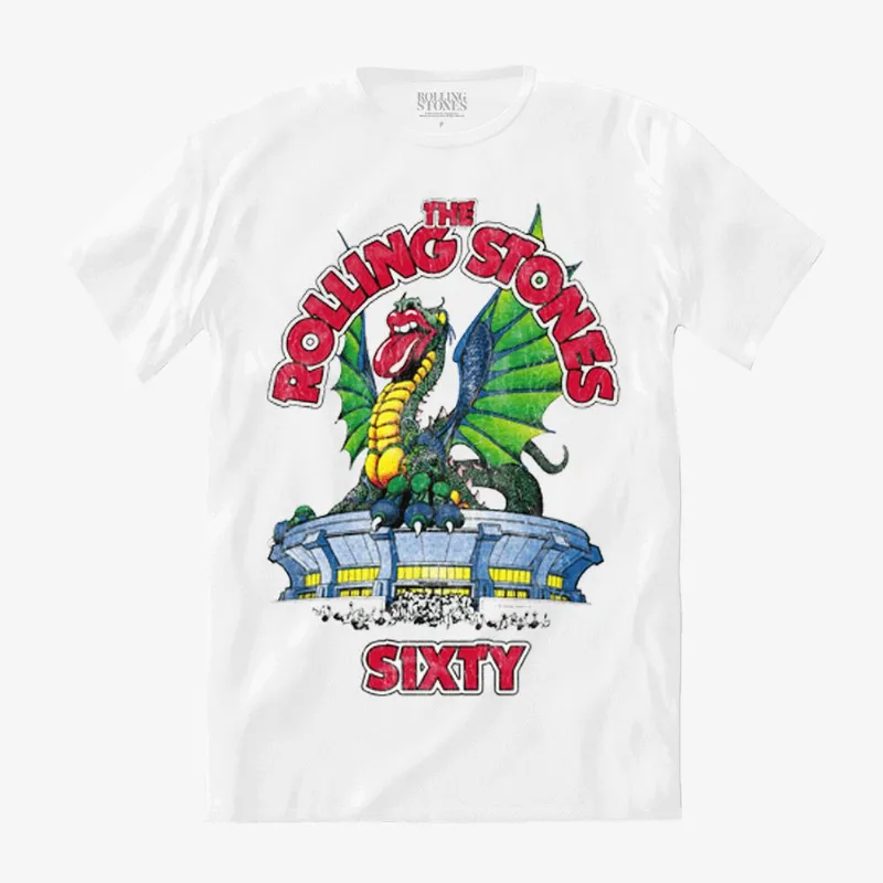 Camiseta The Rolling Stones - 60 DRAGON - Branca P | Branca