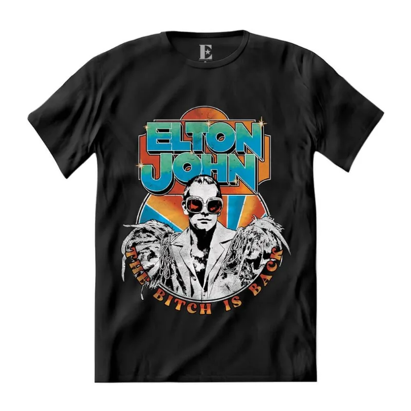 Camiseta Elton John - The Bitch Is Back II Tee GG | Preta