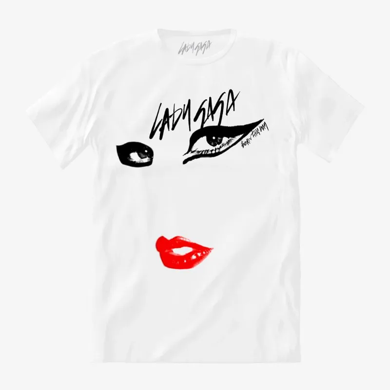 Camiseta Lady Gaga - Born This Way Crew P | Branca