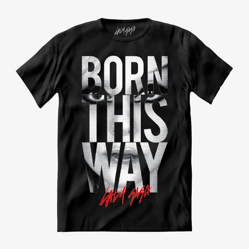 Camiseta Lady Gaga - Born This Way Tee M | Preta