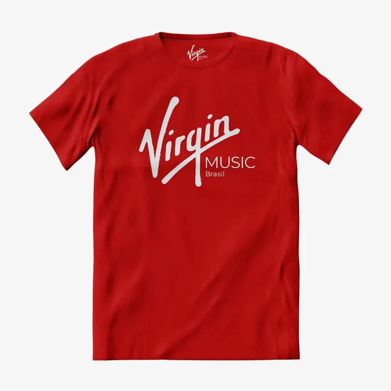 Camiseta Virgin Music Brasil Logo - Vermelha P | Vermelha