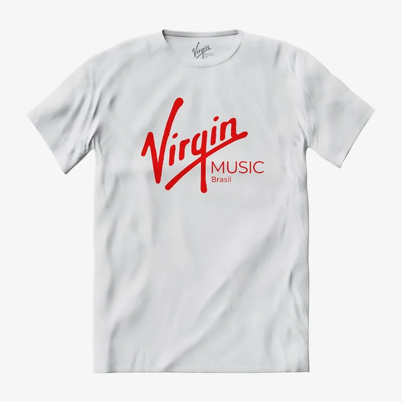 Camiseta Virgin Music Brasil Logo - Branca M | Branca