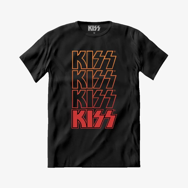 Camiseta Kiss - Logo Repeat GG | Preta
