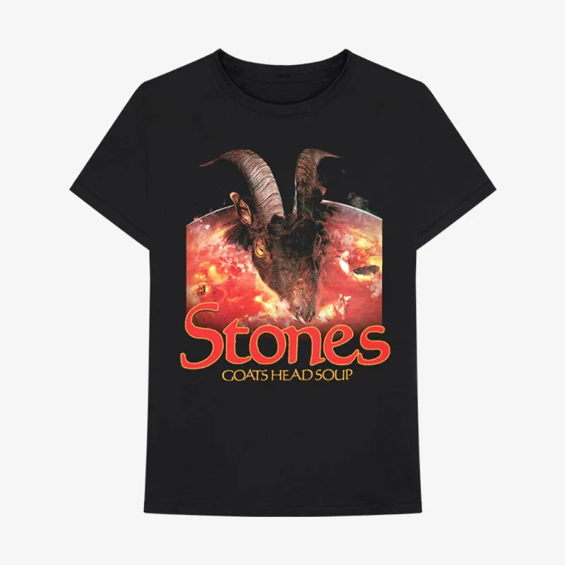 Camiseta The Rolling Stones - Goats Head Soup Goat Head GG | Preta