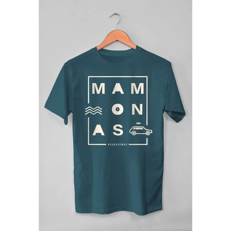 Camiseta Mamonas Assassinas Brasília - Azul Petróleo P | Azul Petróleo
