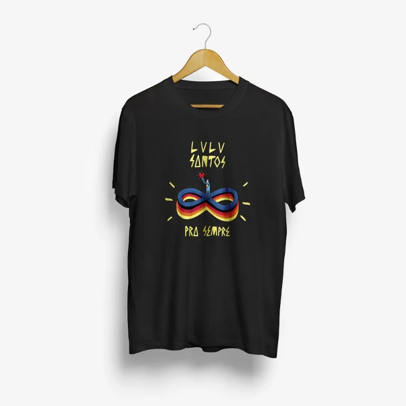 Camiseta Lulu Santos - Pra Sempre P | Preta
