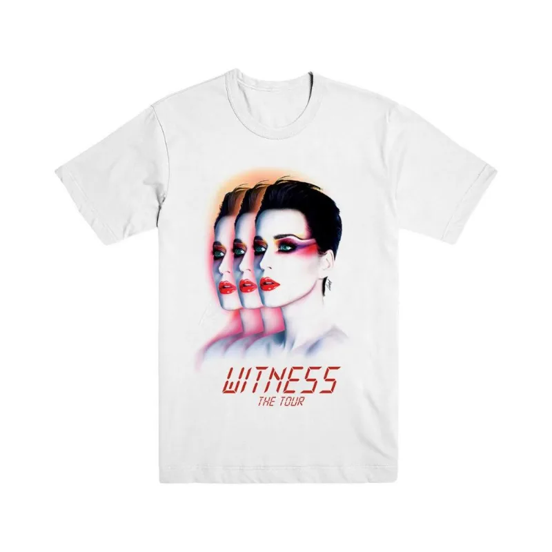 Camiseta Katy Perry Tour Triptych White Dateback PP