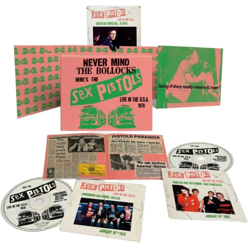 CD Sex Pistols - Live In The U.S.A. 1978 (3CD Box) - Importado