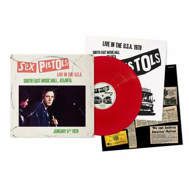 Vinil Sex Pistols - Live In The USA 1978 - Atlanta (LP Red Vinyl) - Importado