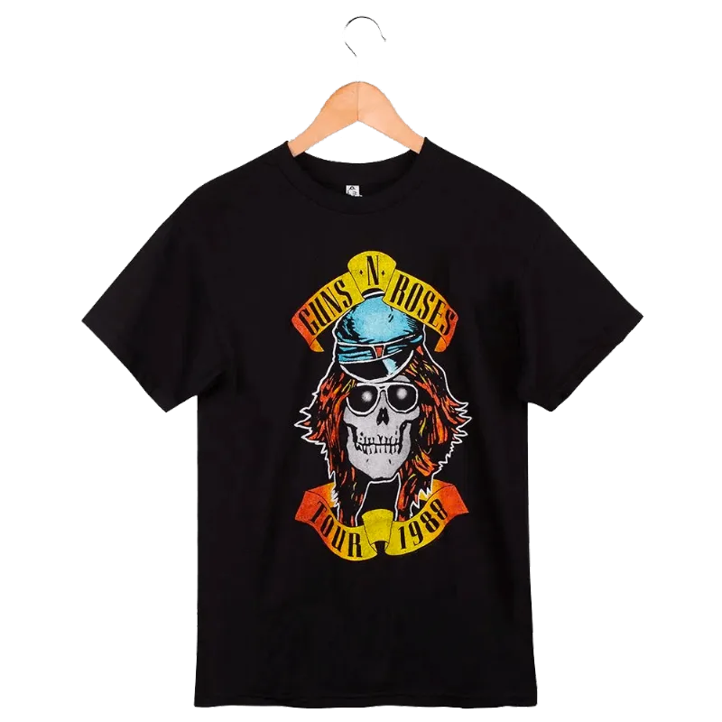 Camiseta Guns N' Roses Appetite Four Destruction Tour 1988 G | Importado