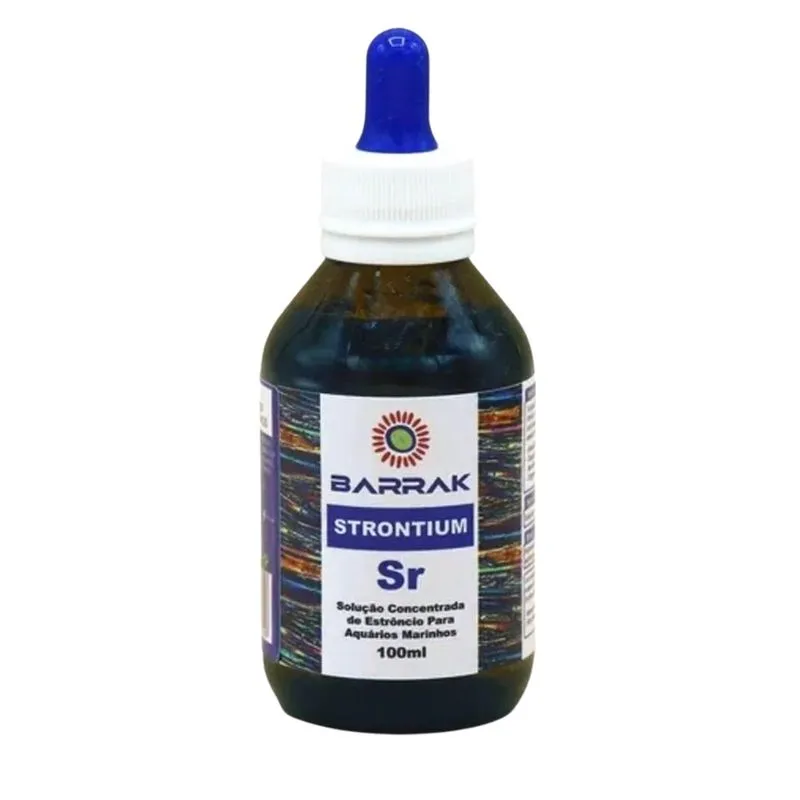 Barrak Strontium sr 100ml Suplemento Estrôncio para Aquários