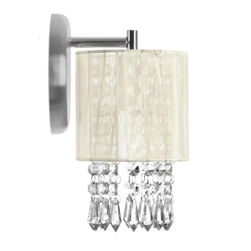 Arandelas Redonda Cganza Super Elegante Bege