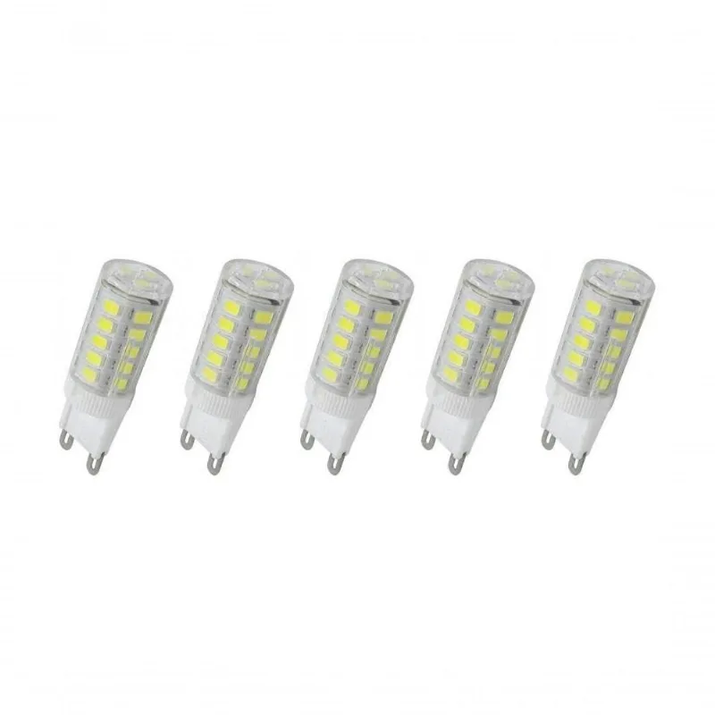 Kit 5 Lâmpadas Led G9 5w 3000k