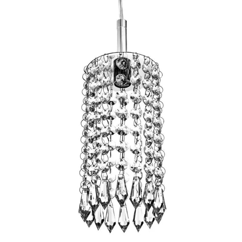 Lustre Pendente Redondo Clearcrillic Cristal Acrílico Perfeito