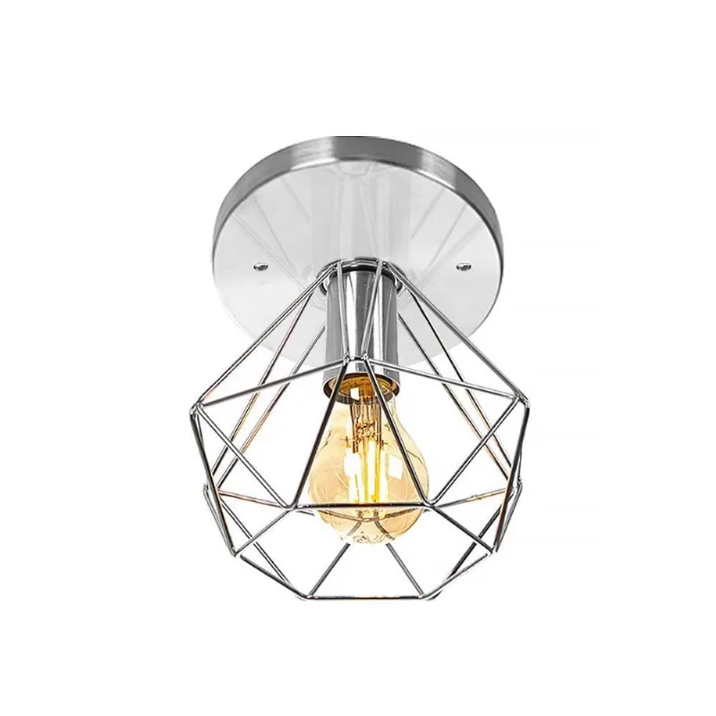 Lustre Plafon Aramado Diamante Majestoso Redondo
