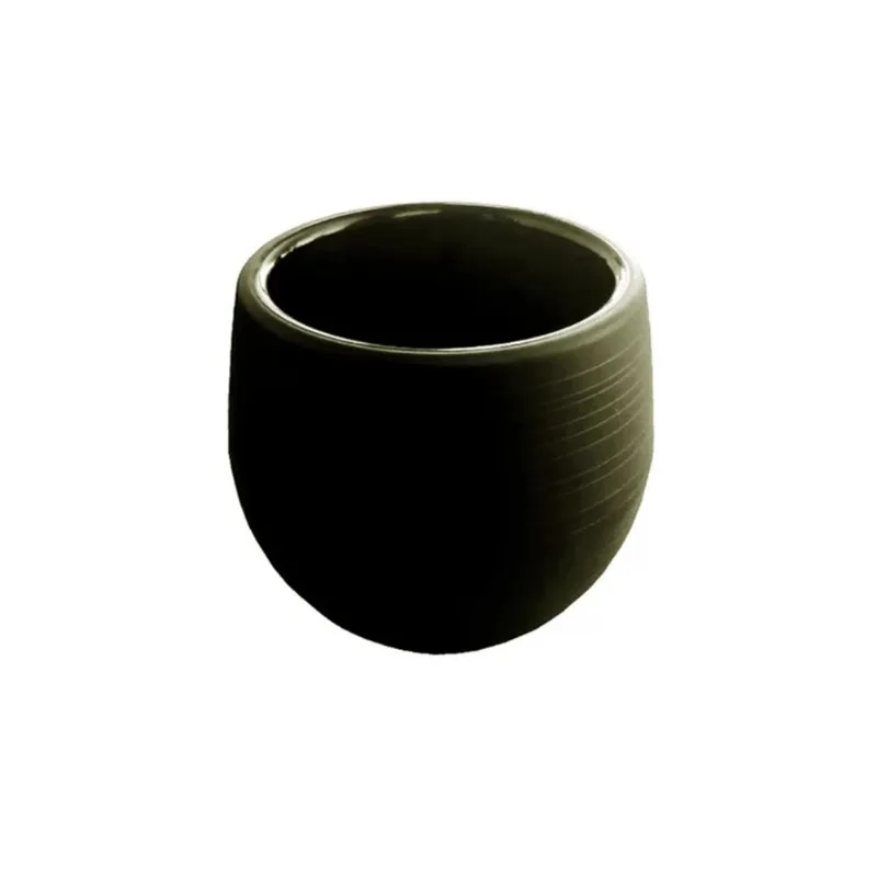 Vaso Plástico 13x10 cm Big Ball Terral Preto
