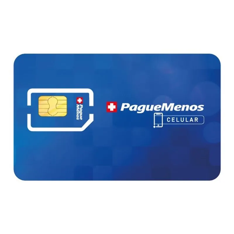 Chip Pague Menos + Recarga 40 Reais