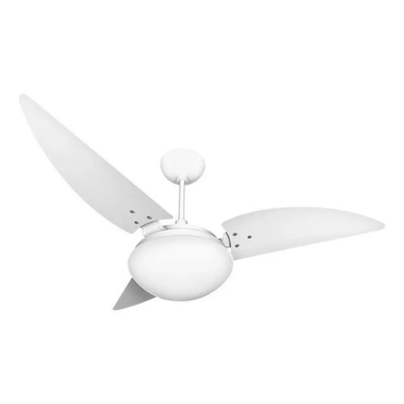 Ventilador de Teto Ventex Noronha com Luminaria de Vidro p/ Duas Lampadas